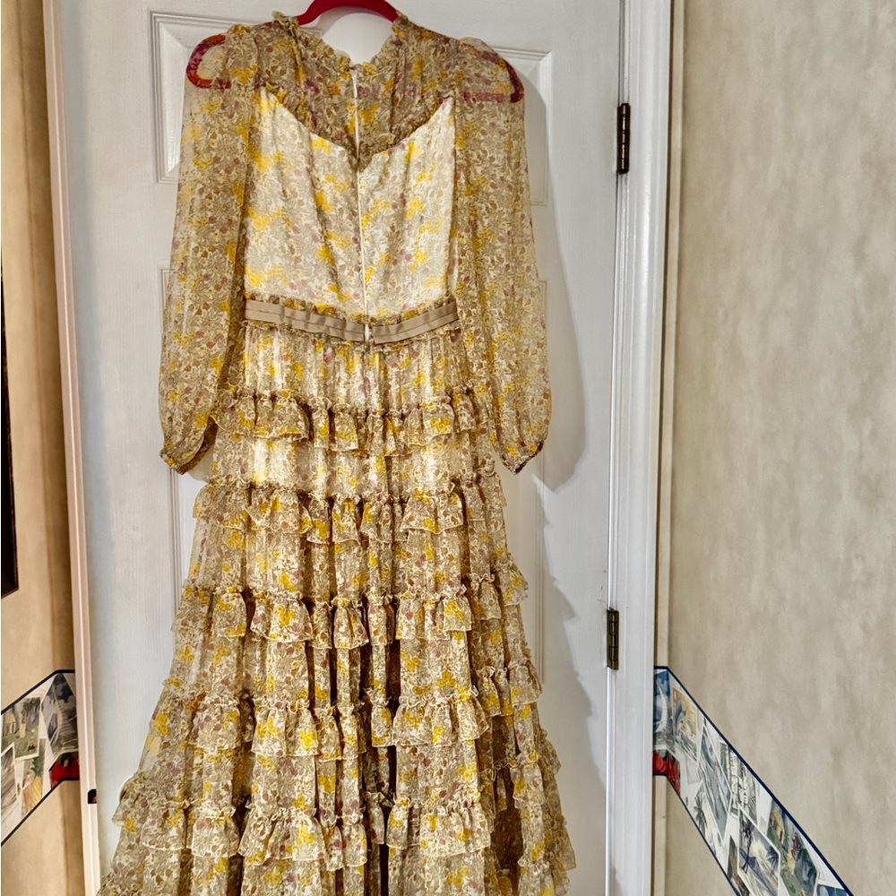 Ivy City Co Floral Ruffle Maxi Dress
